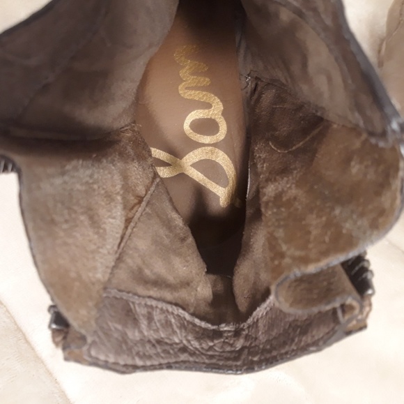 SAM EDELMAN SUEDE BOOTIES SZ 7.5M PM+Q - Picture 7 of 8